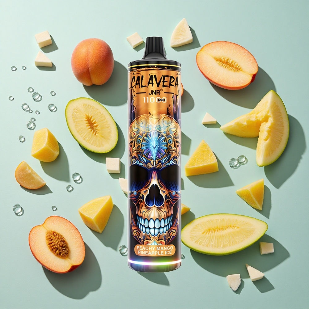 Peach Mango Pineapple Ice JNR Calavera 11000 Puffs 850 mAh Batterikapacitet