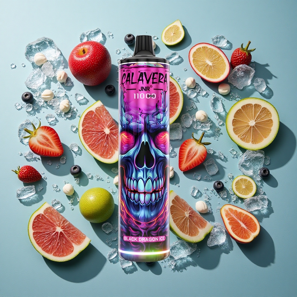 Sort Dragen Is JNR Calavera 11000 Puffs 21ml E-Væskekapacitet
