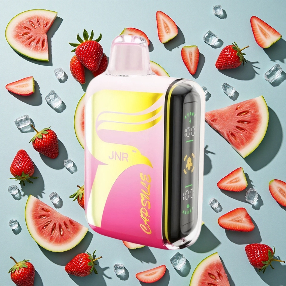Jordbær Vandmelon Is JNR Capsule 15000 Puffs 20ml E-væske