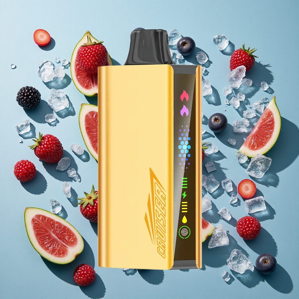 Blackberry Ice JNR Cruiser 12000 Puffs Ingen-opladning engangs-vape 3500 mAh batteri