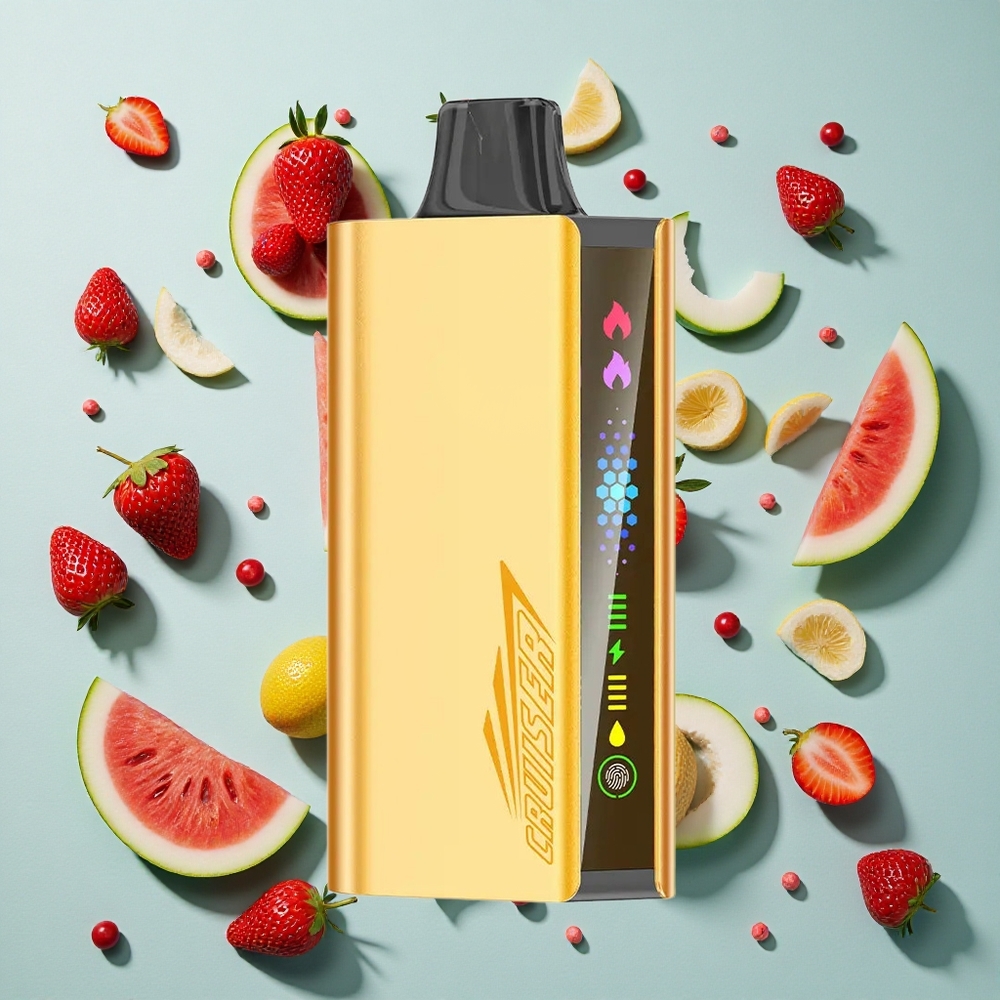 Jordbær Kokos Vandmelon JNR Cruiser 12000 Puffs No-Charge Engangs vape 25ml E-liquid