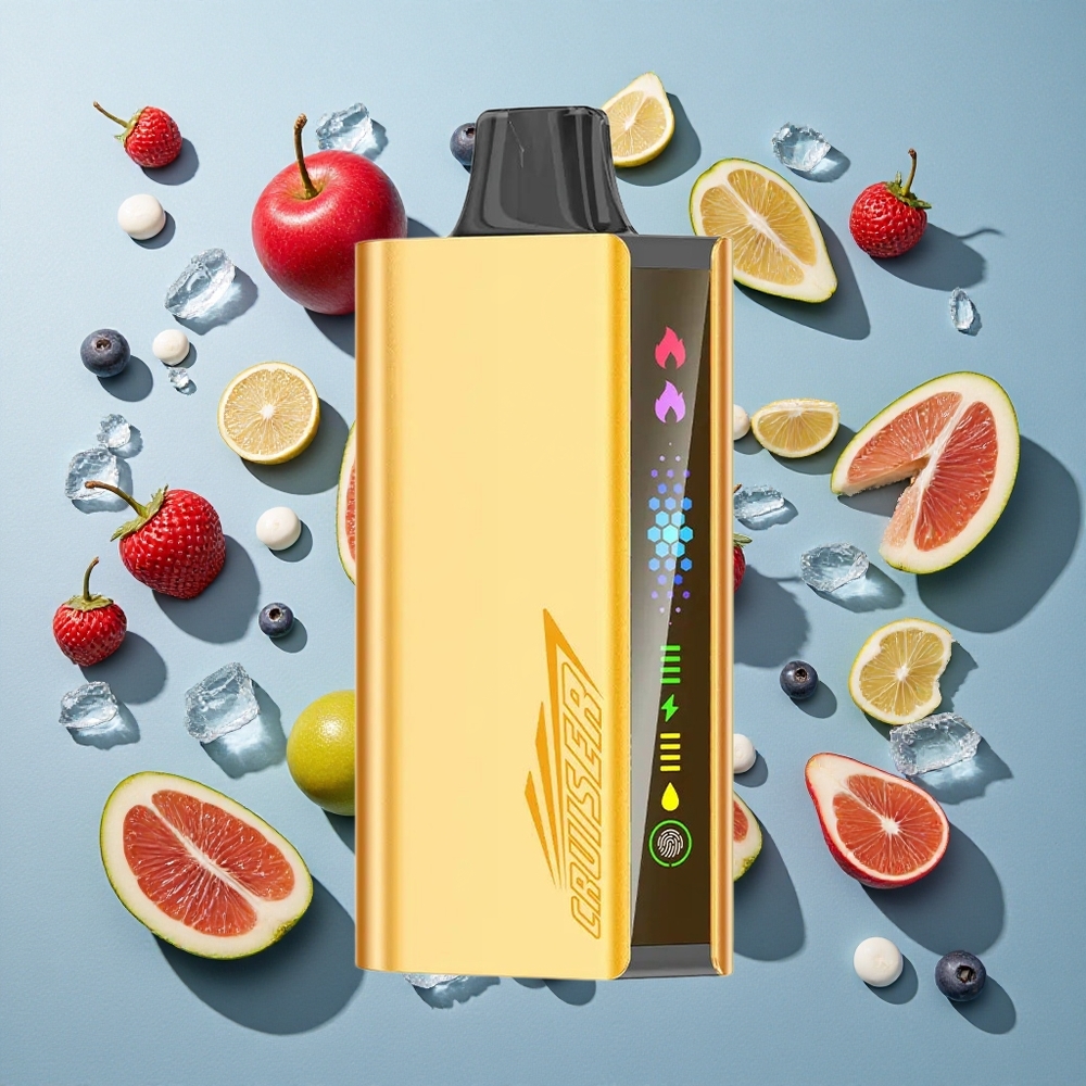 Vindbær Is JNR Cruiser 12000 Puff No-Charge Bærbar Vape Animation Skærm