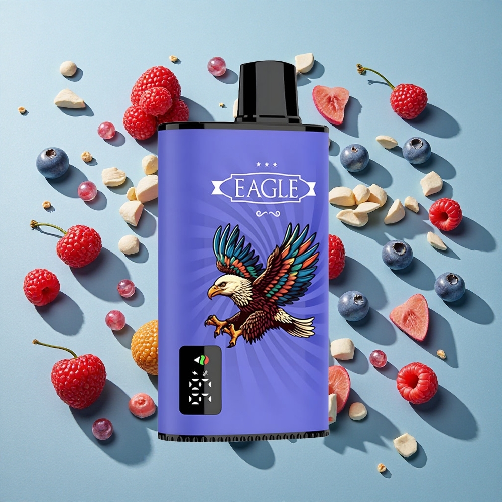 Blåbær Hindbær Kirsebær JNR EAGLE Smart 23000 Puffs 25ml e-Væskekapacitet