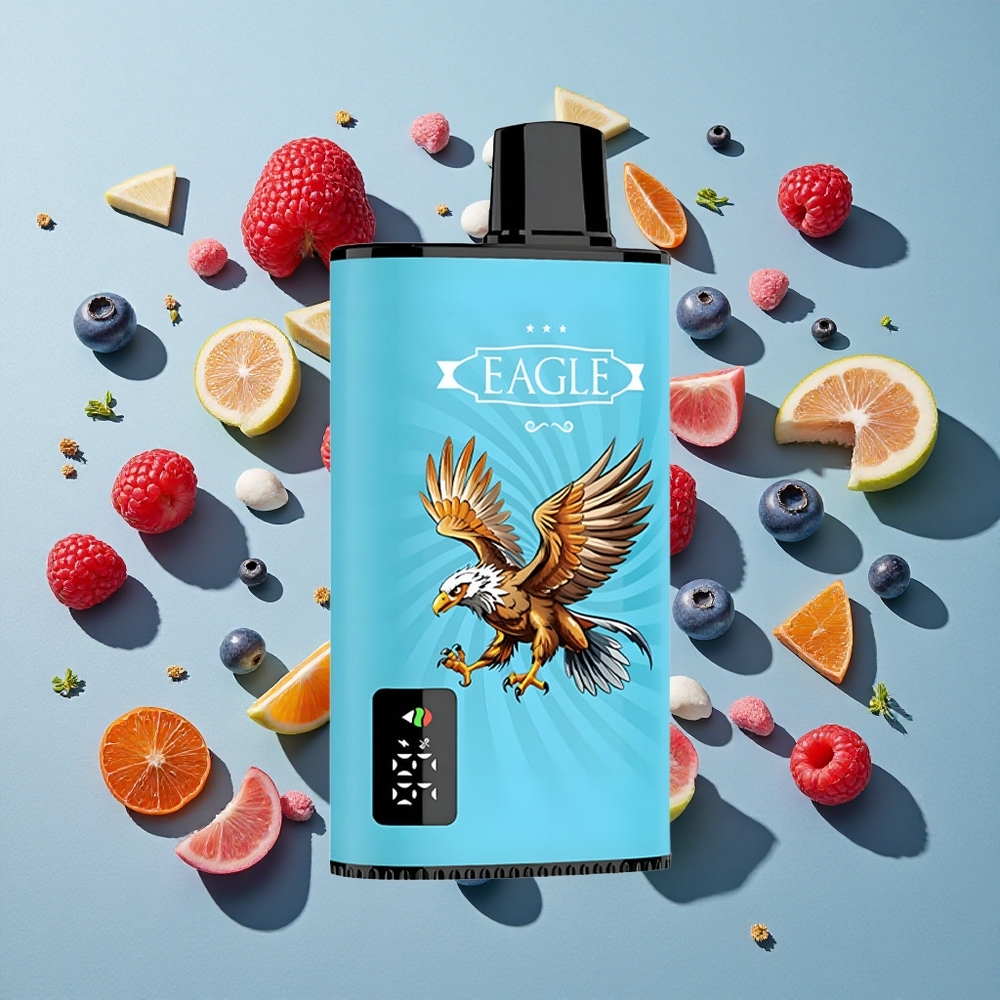 Blåbær Sur Hindbær JNR EAGLE Smart 23000 Puffs 25ml e-Væske Kapacitet