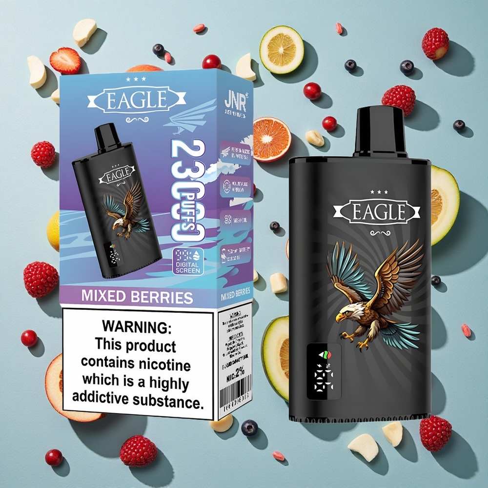 Blandede Bær JNR EAGLE Smart 23000 Puffs Type-C Opladning Engangs vape