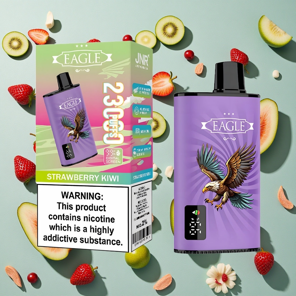Jordbær Kiwi JNR EAGLE Smart 23000 Puffs 25ml e-Væske Kapacitet
