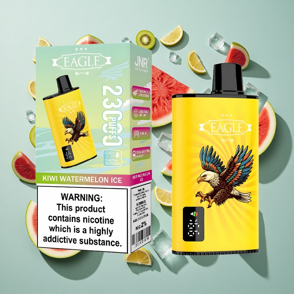 Kiwi Vandmelon Is JNR EAGLE Smart 23000 Puffs 25ml e-Væskekapacitet