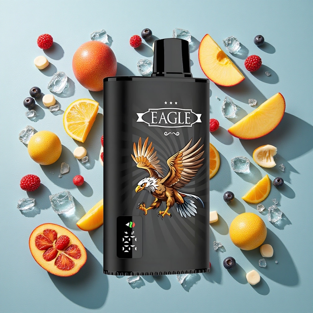 Solbær Mango Is JNR EAGLE Smart 23000 Puffs 25ml e-Væske Kapacitet