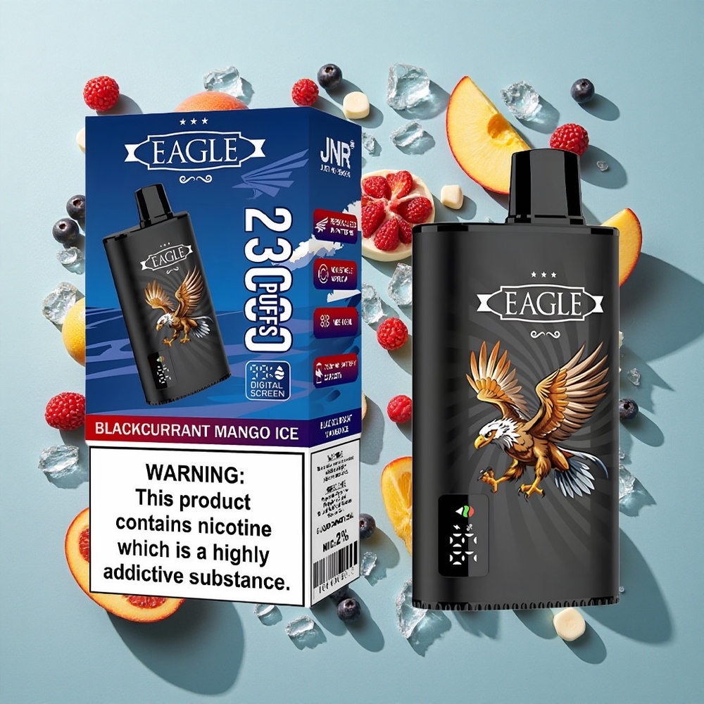 Solbær Mango Is JNR EAGLE Smart 23000 Puffs 25ml e-Væske Kapacitet