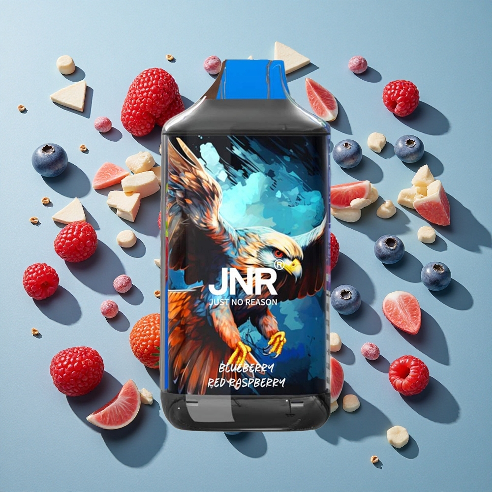 Blåbær Rød Hindbær JNR Falcon 16000 Puffs 22ml E-væske