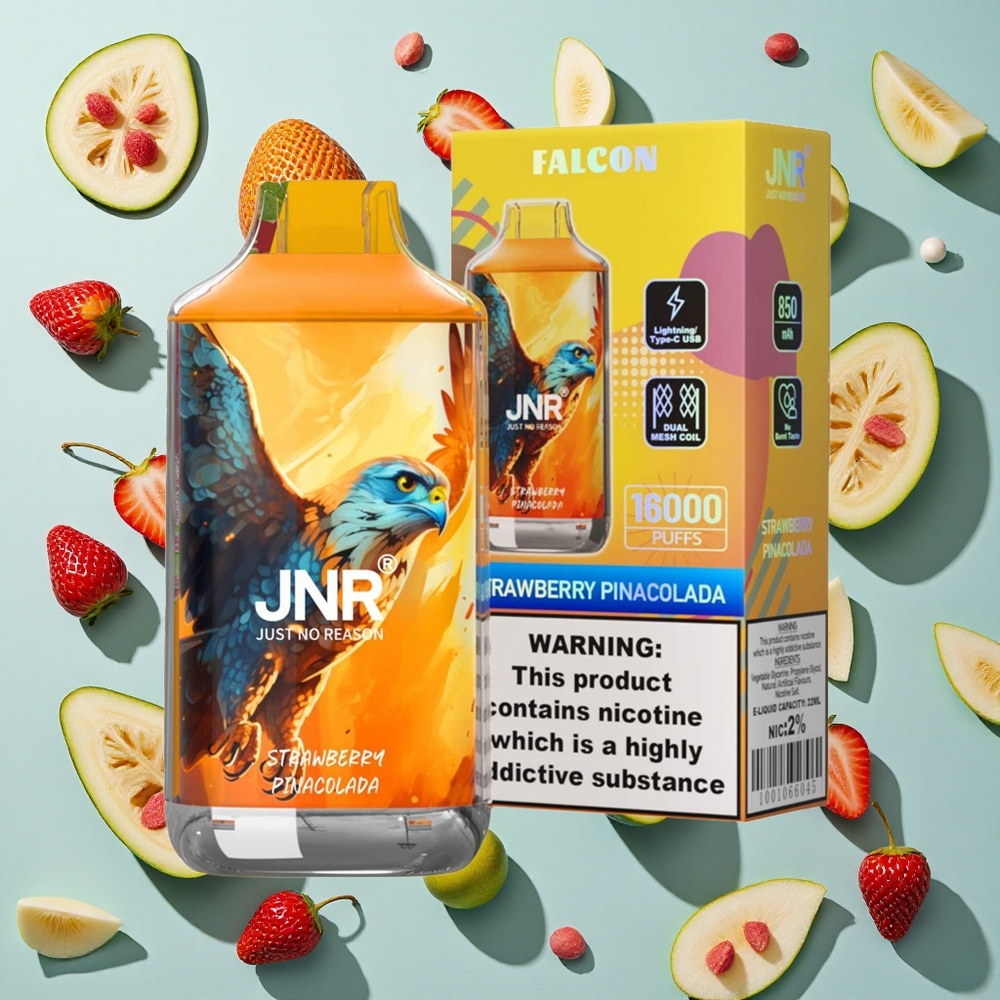 Jordbær Pina Colada JNR Falcon 16000 Puffs 22ml