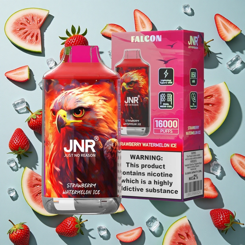 Jordbær Vandmelon Is JNR Falcon 16000 Puffs 22ml