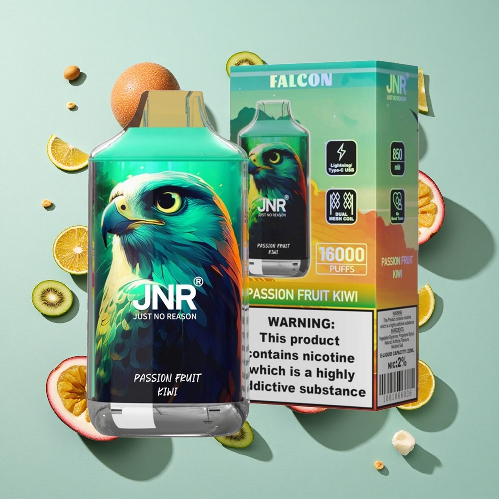 Passion Fruit Kiwi JNR Falcon 16000 Puffs 22ml