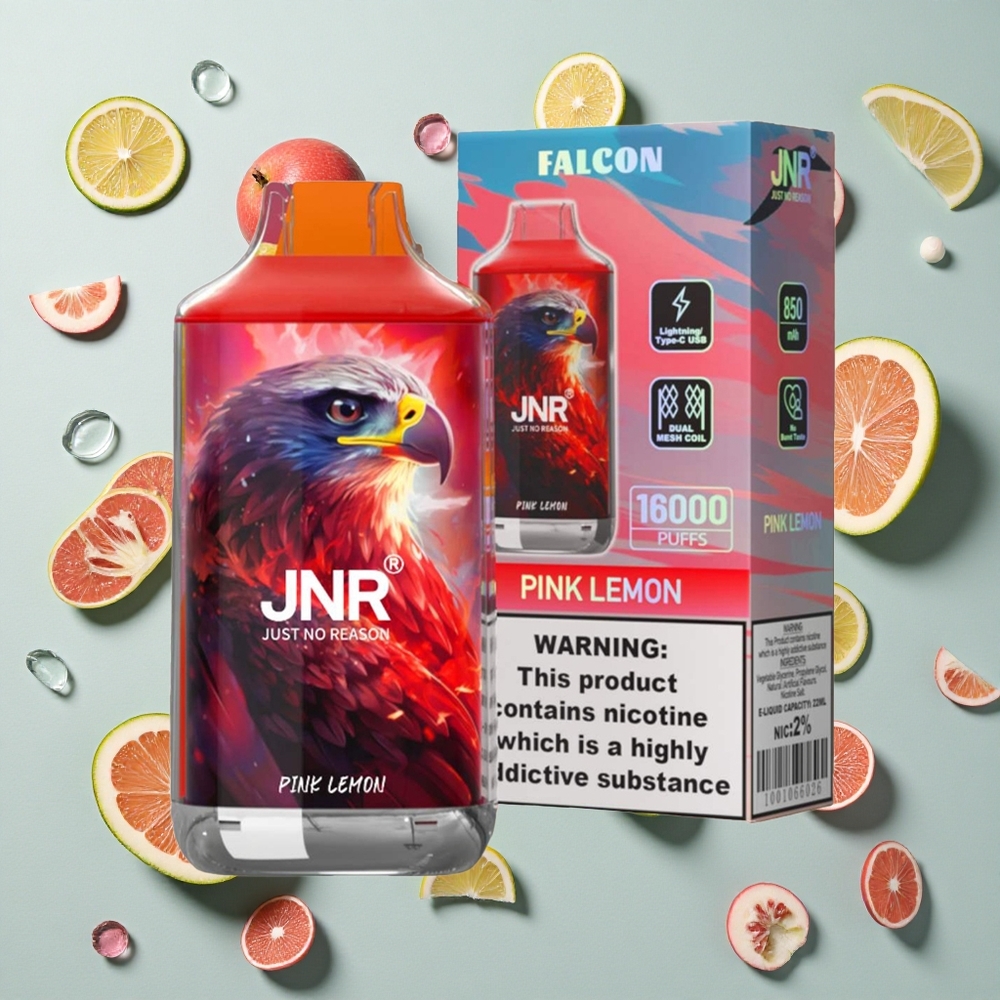 Pink Lemon JNR Falcon 16000 Puffs 22ml E-væske Kapacitet