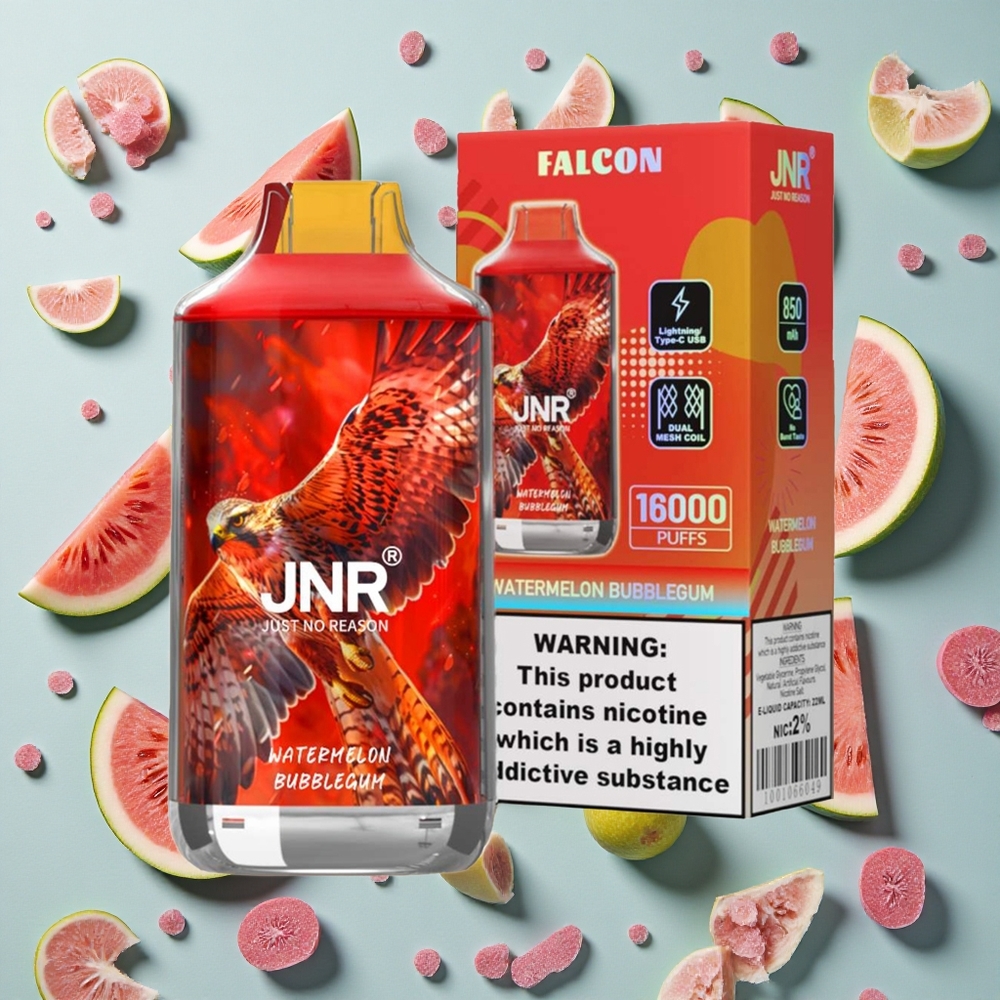 Vandmelon Bubblegum JNR Falcon 16000 Puffs 22ml E-væske