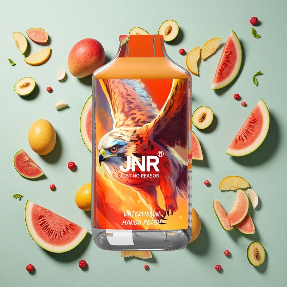 Vandmelon Mango Fersken JNR Falcon 16000 Puffs 22ml E-væske Dual Mesh Coil