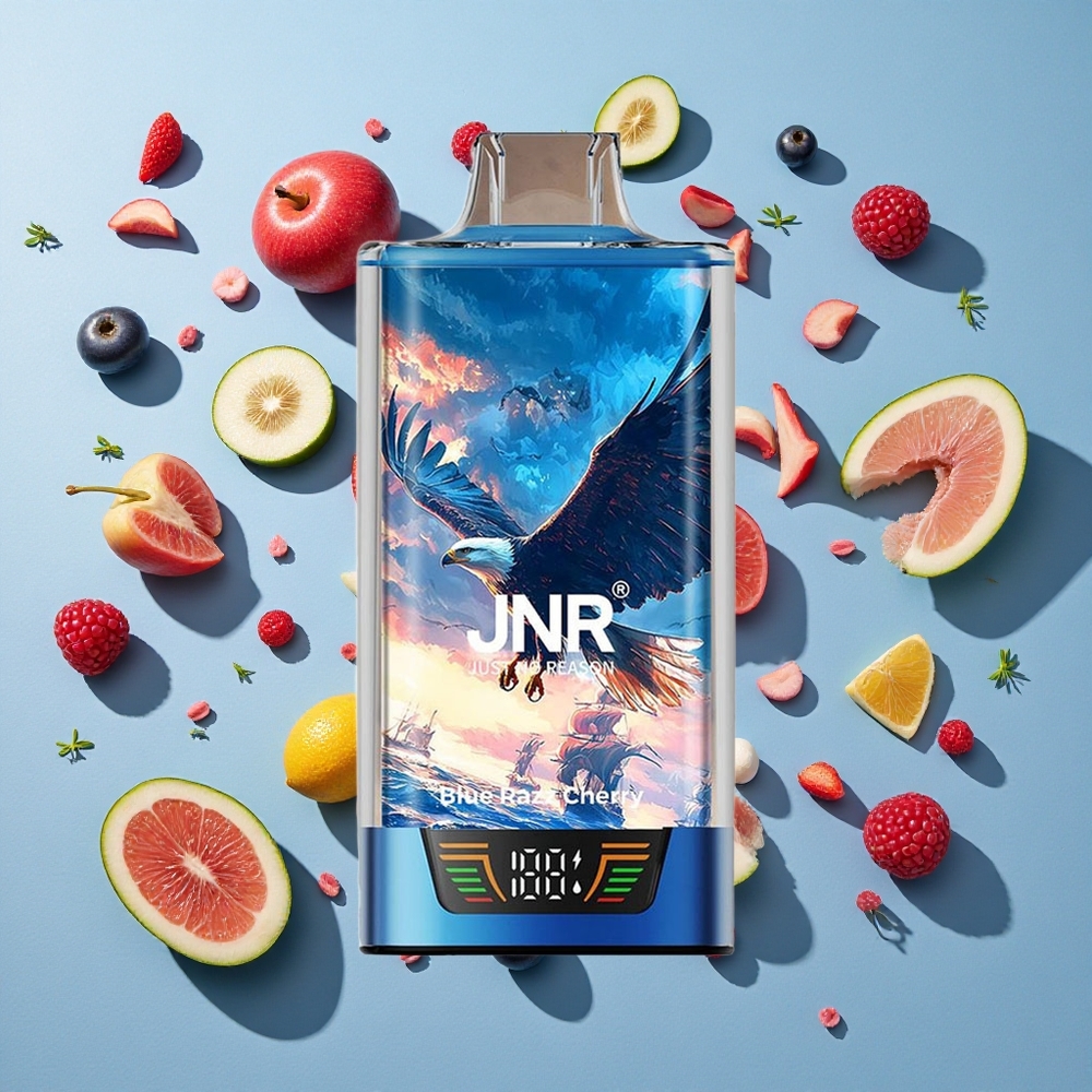 Blå Razz Kirsebær JNR Falcon Pro 28000 Puffs Smart Display