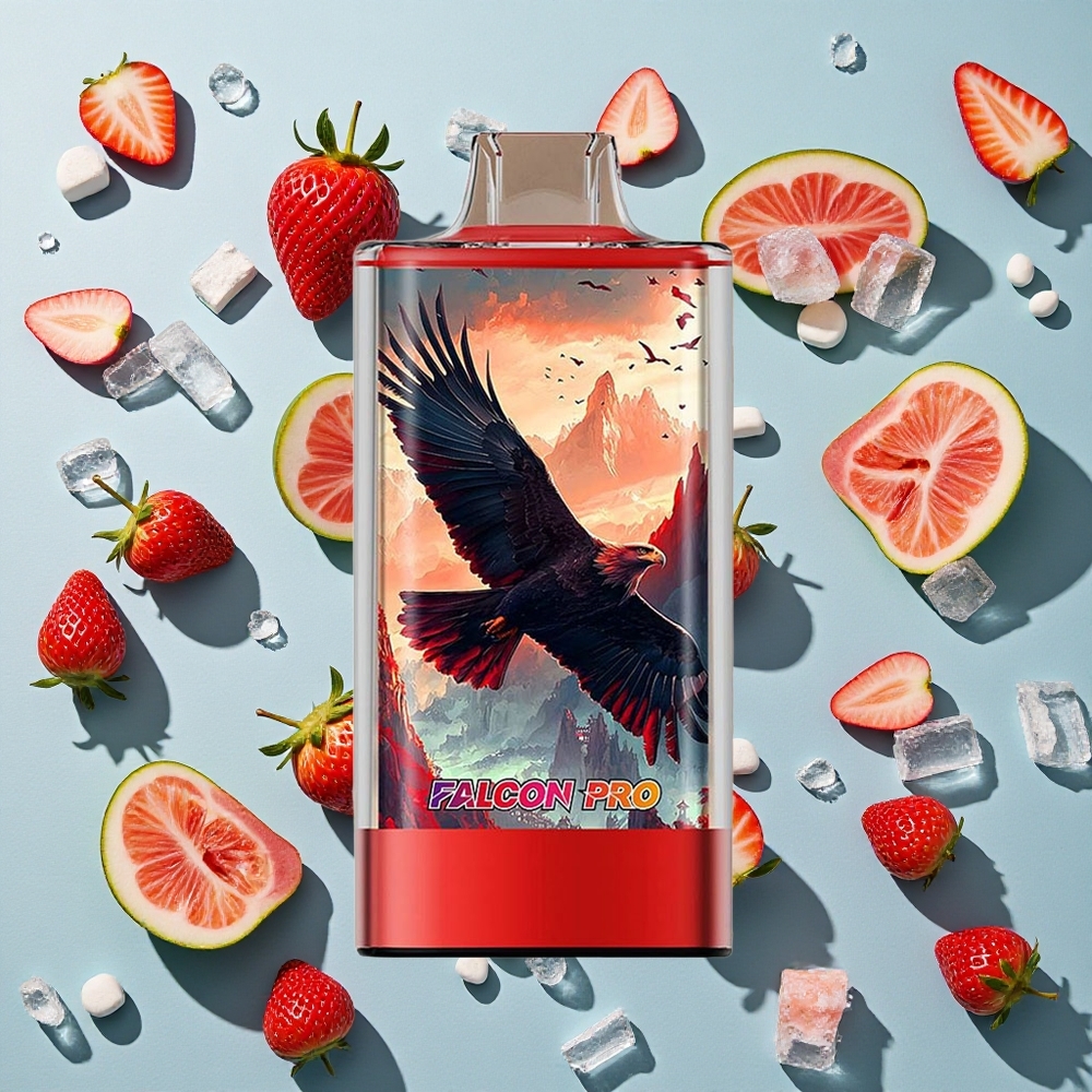Jordbær Is JNR Falcon Pro 28000 28000 Puffs 30ml Forfyldt Kapacitet