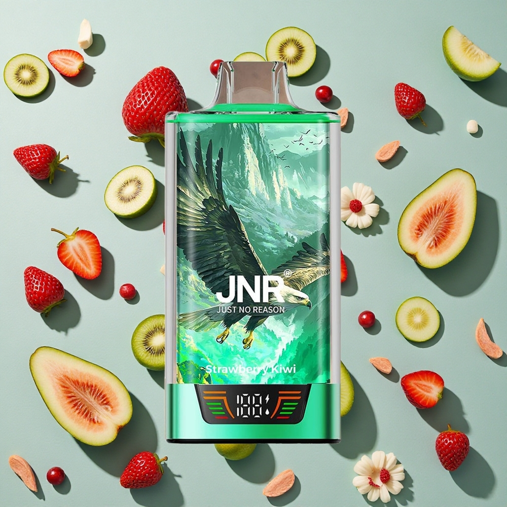 Jordbær Kiwi JNR Falcon Pro 28000 puff 5% Nicotinstyrke