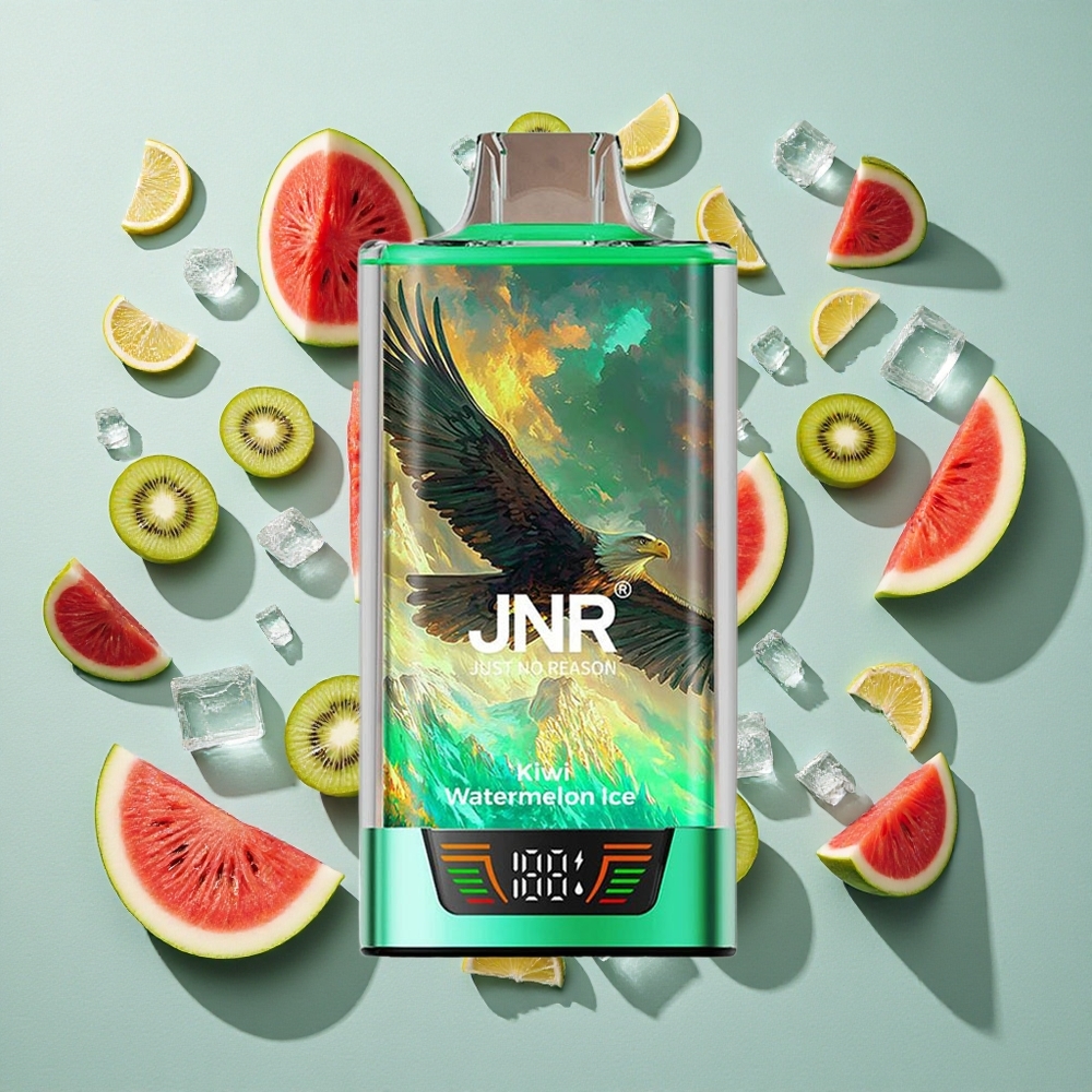 Kiwi Vandmelon Is JNR Falcon Pro 28000 28000 Puffs 30ml Pre-Fyldt Kapacitet