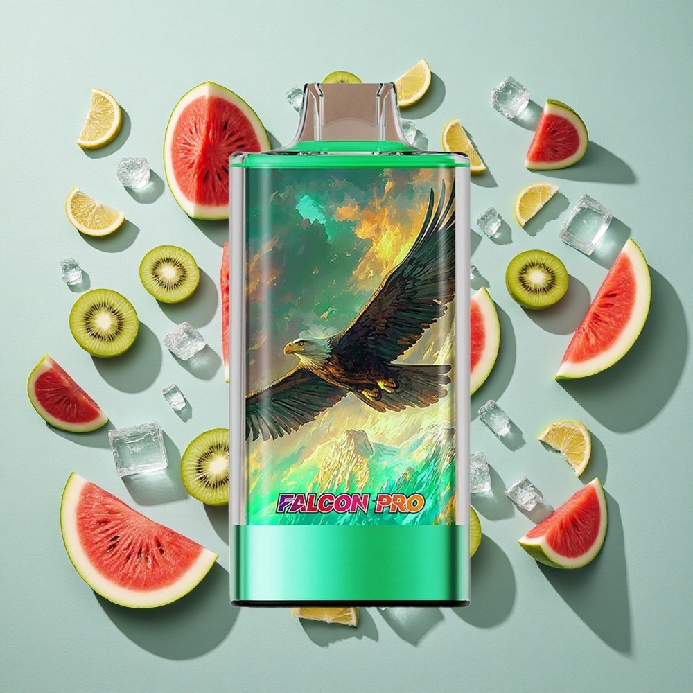 Kiwi Vandmelon Is JNR Falcon Pro 28000 28000 Puffs 30ml Pre-Fyldt Kapacitet