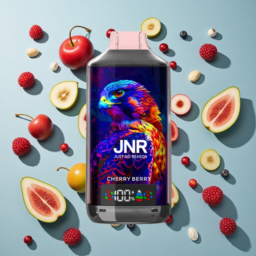 Cherry Berry JNR Falcon X 18000 Puffs Digital Display