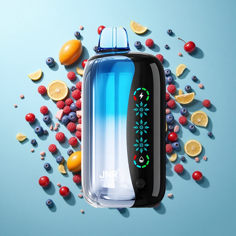 Blå Kirsebær Eksplosion JNR Flex Ice Ca. 21000 Puffs Isjusterbar