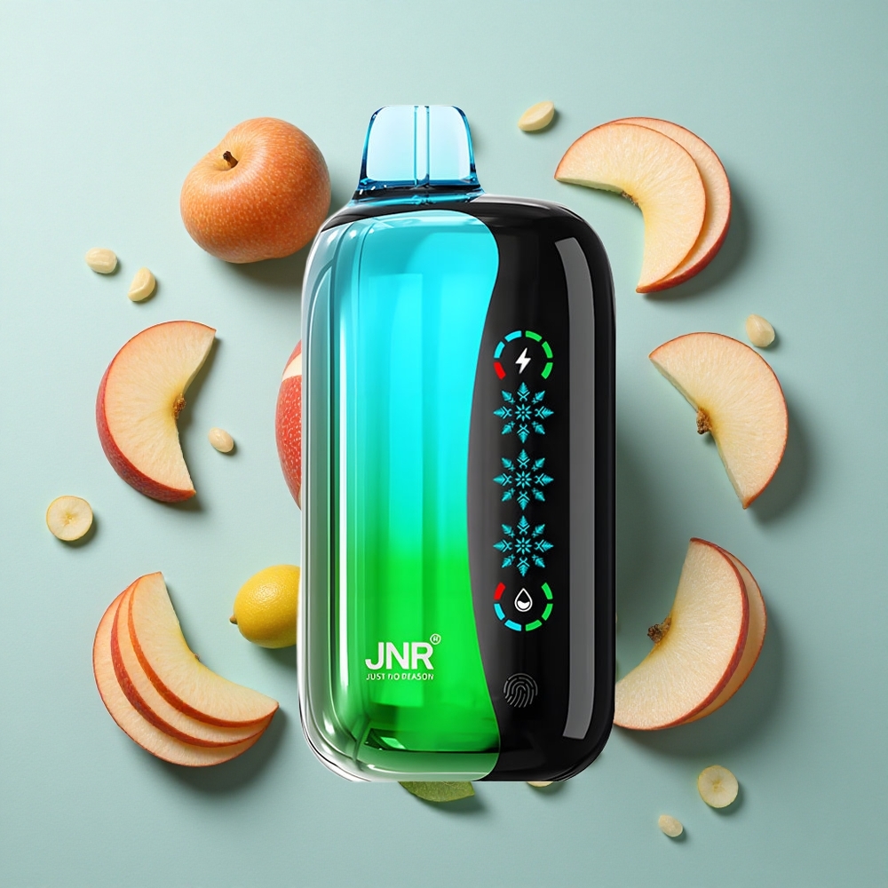 Dobbelt Æble JNR Flex Ice 21000 Puffs Ombærbar Vape Nicotine Indhold 0% 2% 3% 5% Nikotin
