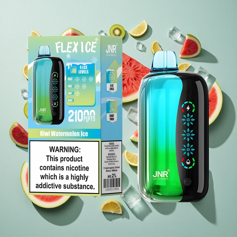 Kiwi Vandmelon Is JNR Flex Ice 21000 Puffs 26ml E-væske