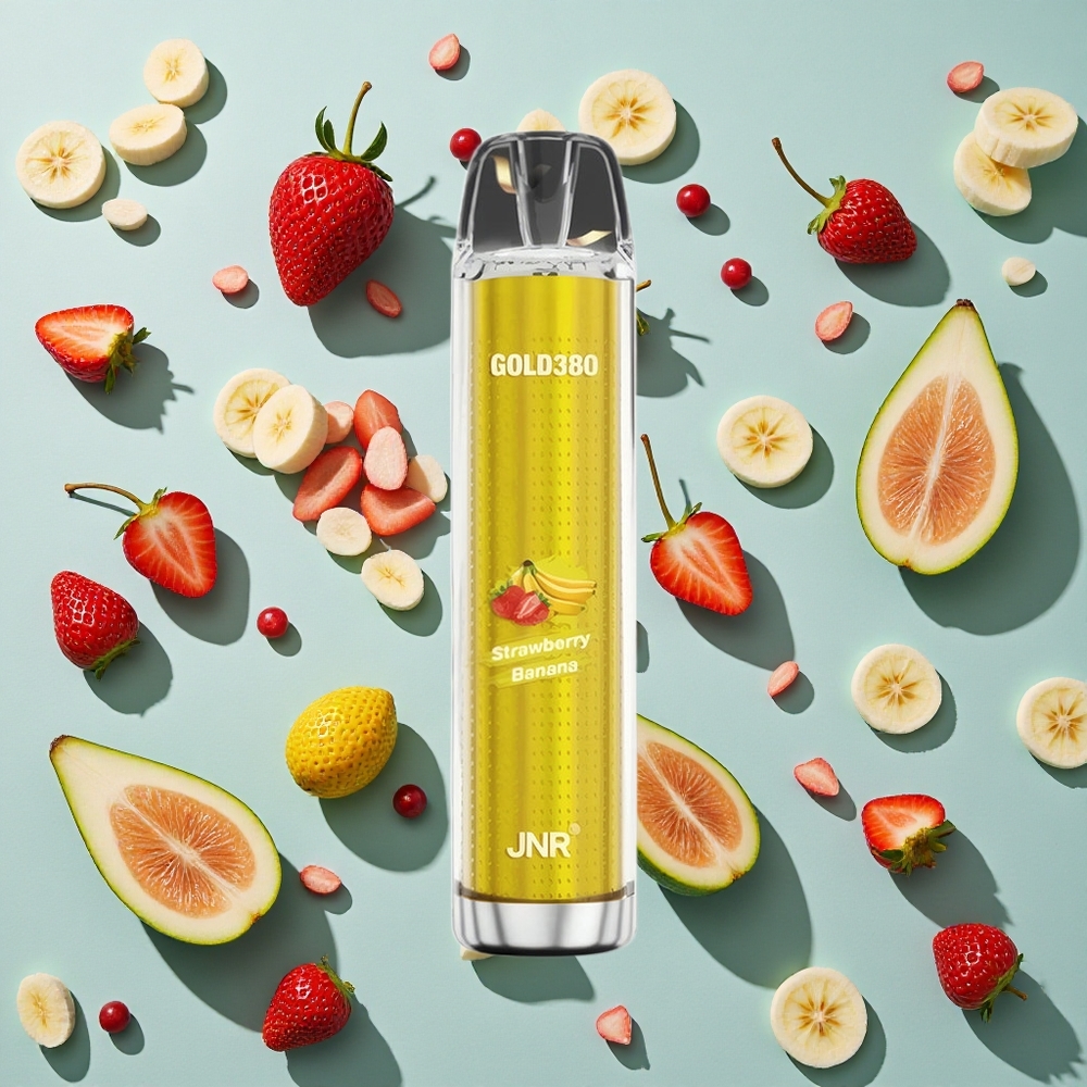 Jordbær Banan JNR Glod380 6000 Puffs 1500mAh Batteri