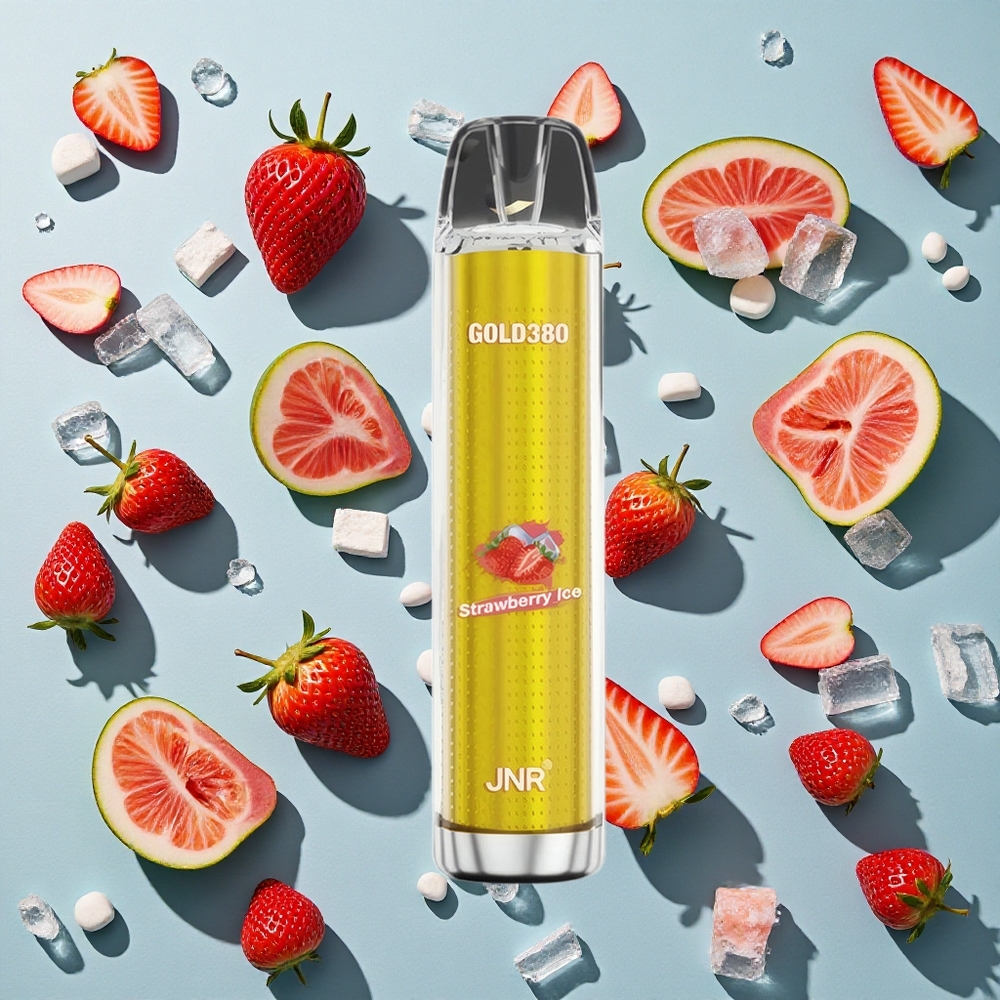 Jordbær Is JNR Glod380 6000 Puffs 13ml e-Væske Kapacitet