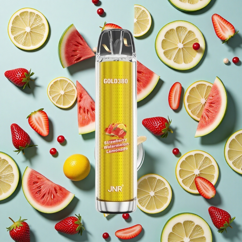 Jordbær Vandmelon Lemonade JNR Glod380 6000 Puffs 1500mAh Batteri