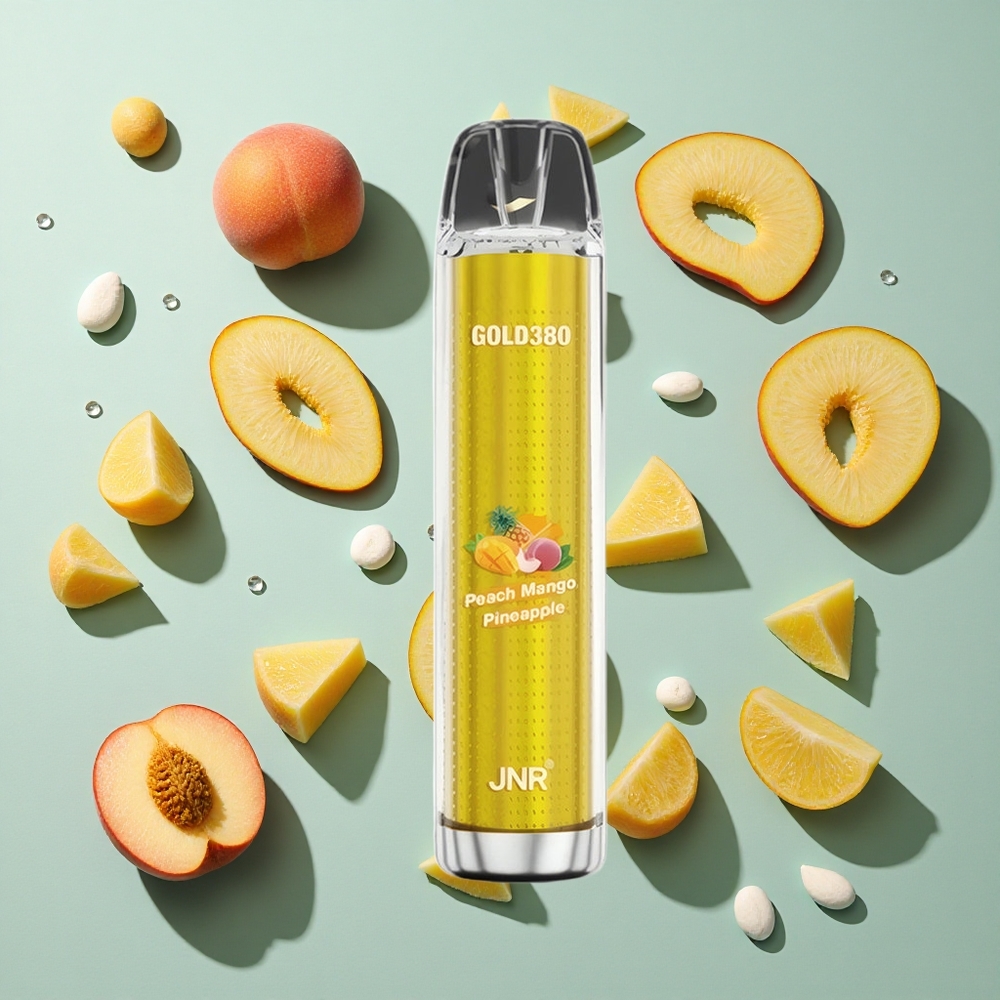 Peach Mango Ananas JNR Glod380 6000 Puffs 1500mAh Batterikapacitet