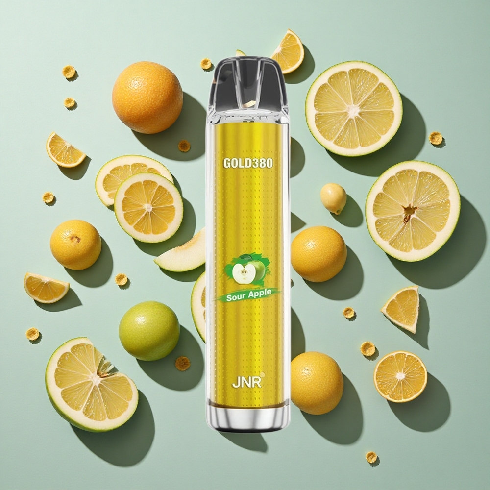 Sur Æble JNR Glod380 6000 Puffs Engangs vape 1500mAh Batterikapacitet