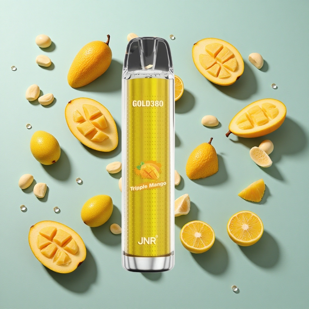 Triple Mango JNR Glod380 6000 Puffs Engangs vape 1500mAh Batterikapacitet