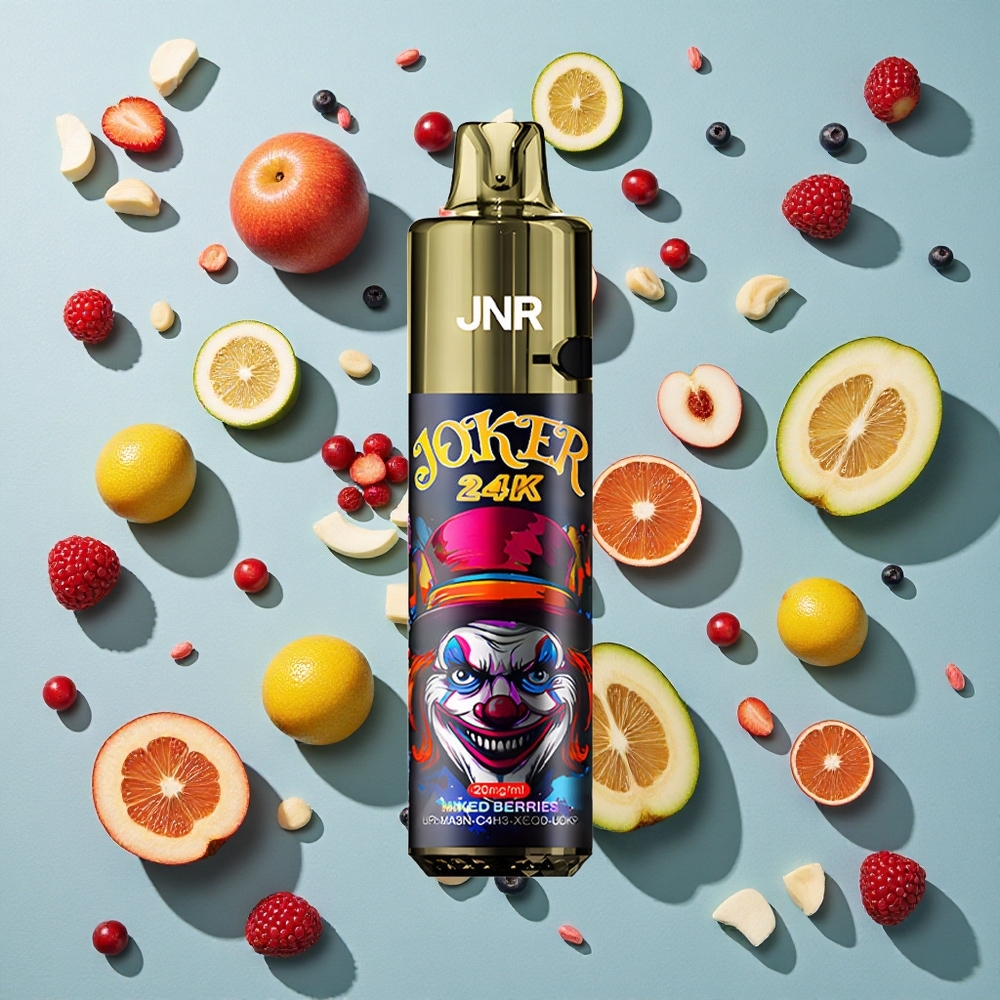 Blandede Bær JNR Joker 24K Puffs 2% nikotinindhold
