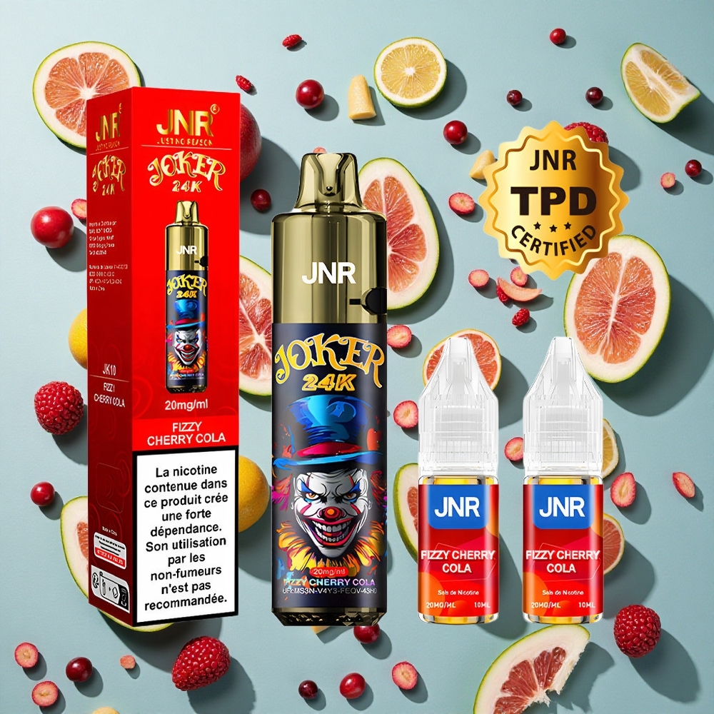 Frisk Kirsebær Cola JNR Joker 24000 Puffs 2% nikotinindhold