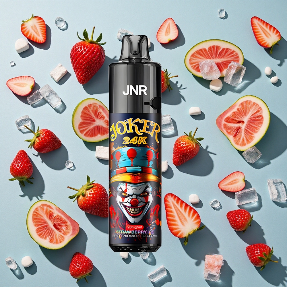 Jordbær Is JNR Joker 24K Puffs 2% nikotinindhold