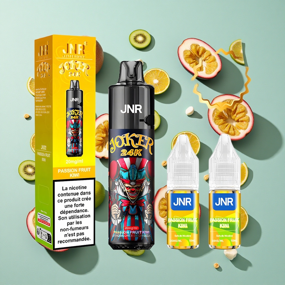 Passion Fruit Kiwi JNR Joker 24.000 Puffs 2% nikotinindhold