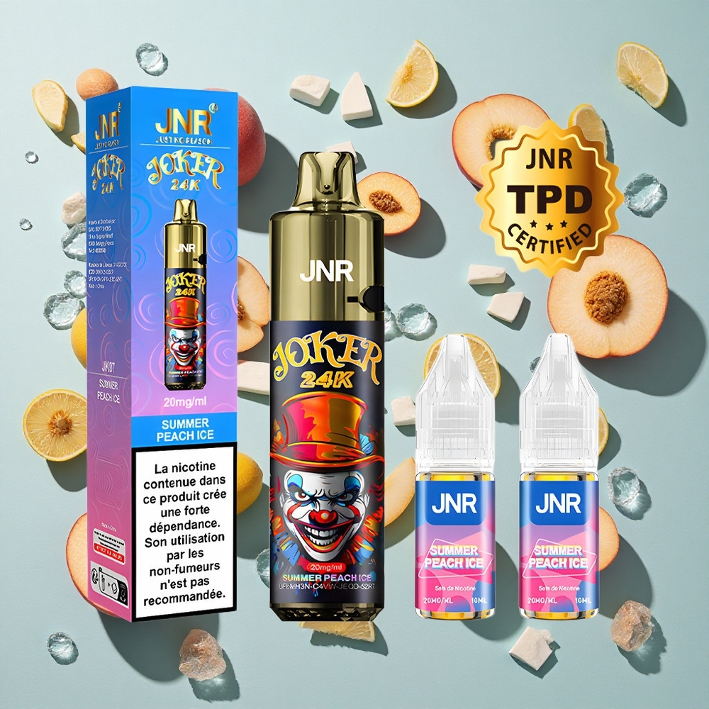 Sommerfersken Is JNR Joker 24000 Puffs Genanvendelig Vape med 2% nikotin