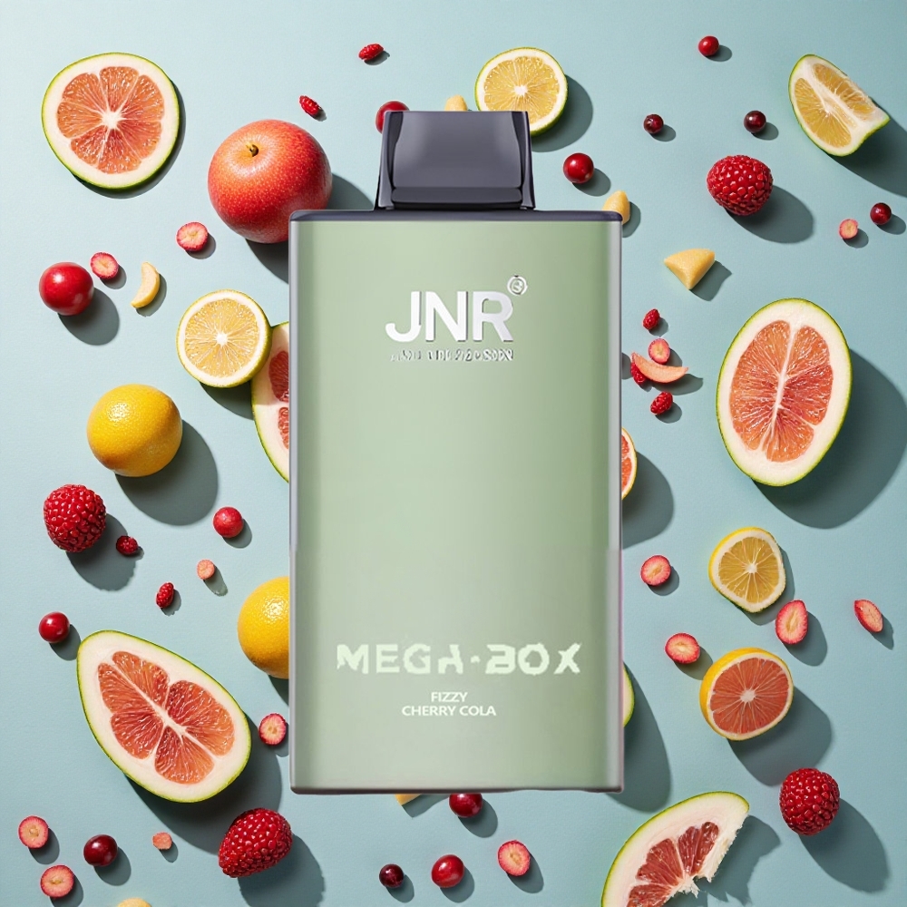 Frisk Kirsebær Cola JNR Mega Box 25000 Puffs 30ml E-væske Kapacitet