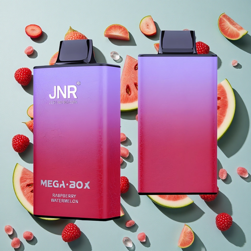 Hindbær Vandmelon JNR Mega Box 25000 Puffs 30ml E-væske Kapacitet