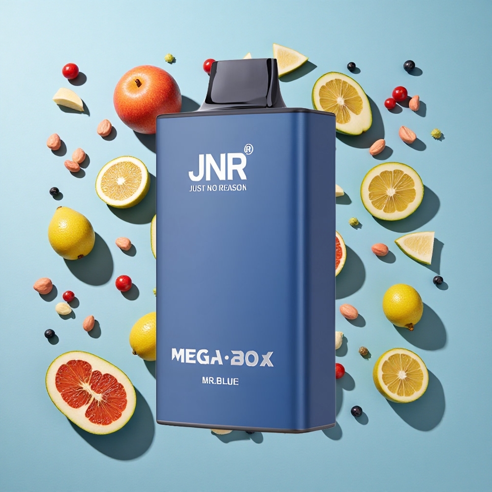 Mr Blue JNR Mega Box 25000 Puffs Engangs Vape med 30ml E-væske Kapacitet