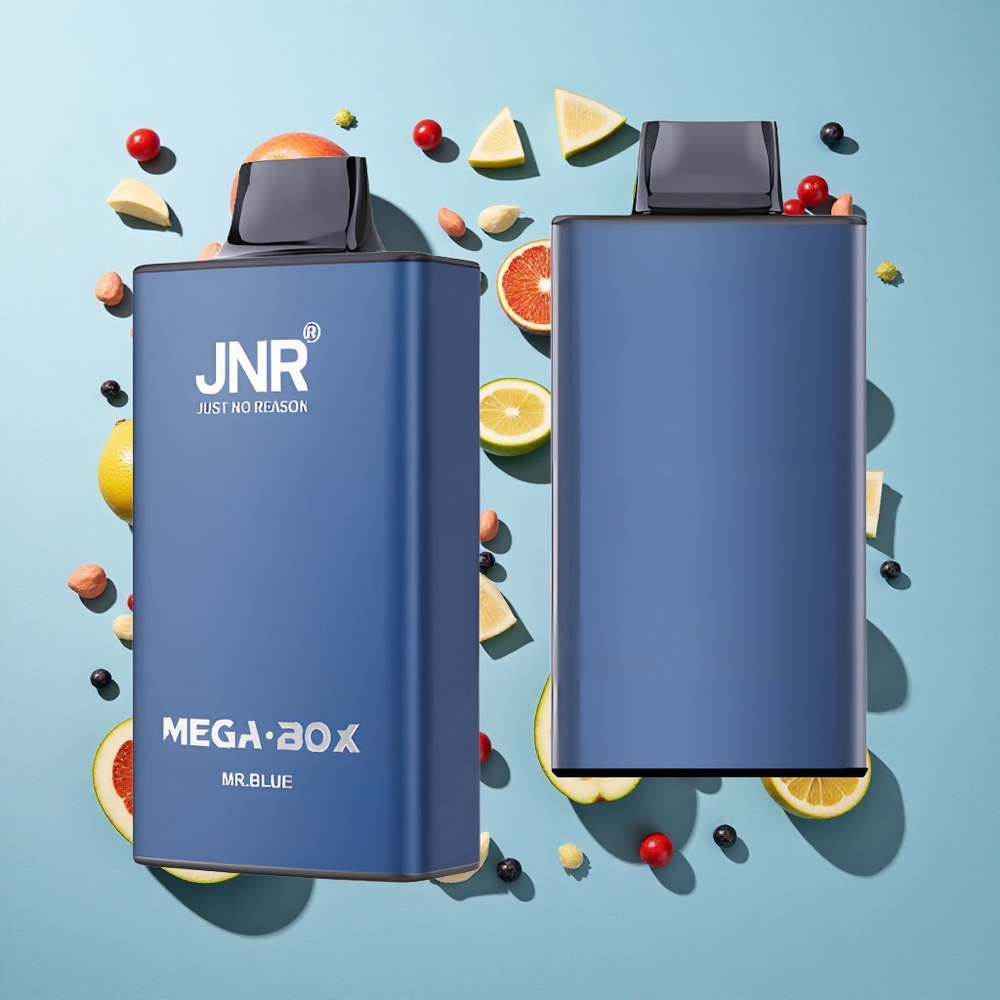 Mr Blue JNR Mega Box 25000 Puffs Engangs Vape med 30ml E-væske Kapacitet