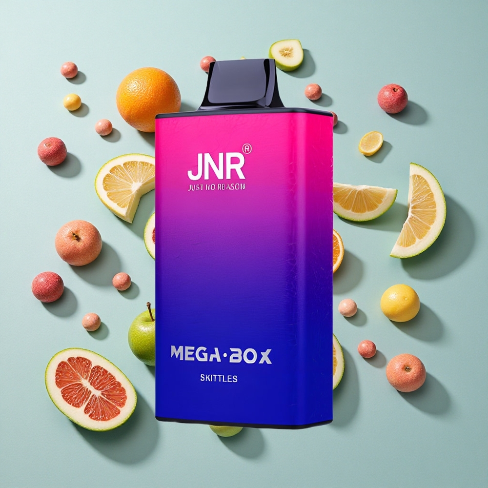 Skittles JNR Mega Box 25000 Puffs Engangs Vape 30ml E-væskekapacitet