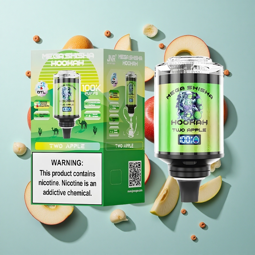 Apple JNR Mega Shisha Hookah 100K Puffs 60ml e-væskekapacitet