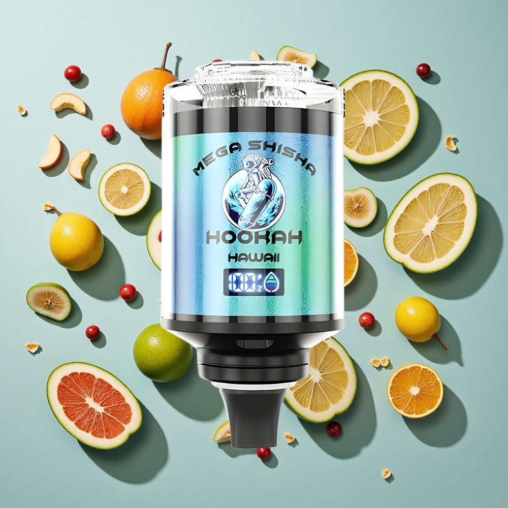 Hawaii JNR Mega Shisha Hookah 100K Puffs 60ml e-væskekapacitet