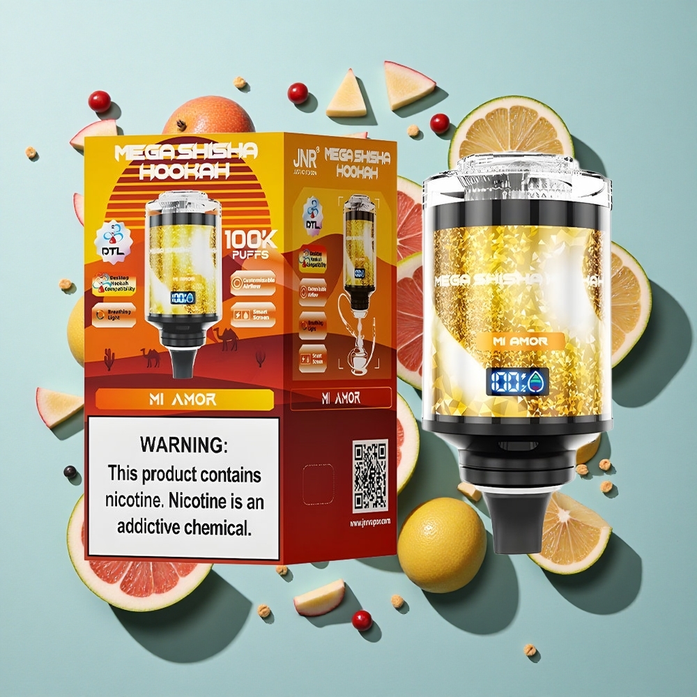 Mi Amor JNR Mega Shisha Hookah 100K Puffs 60ml e-væskekapacitet