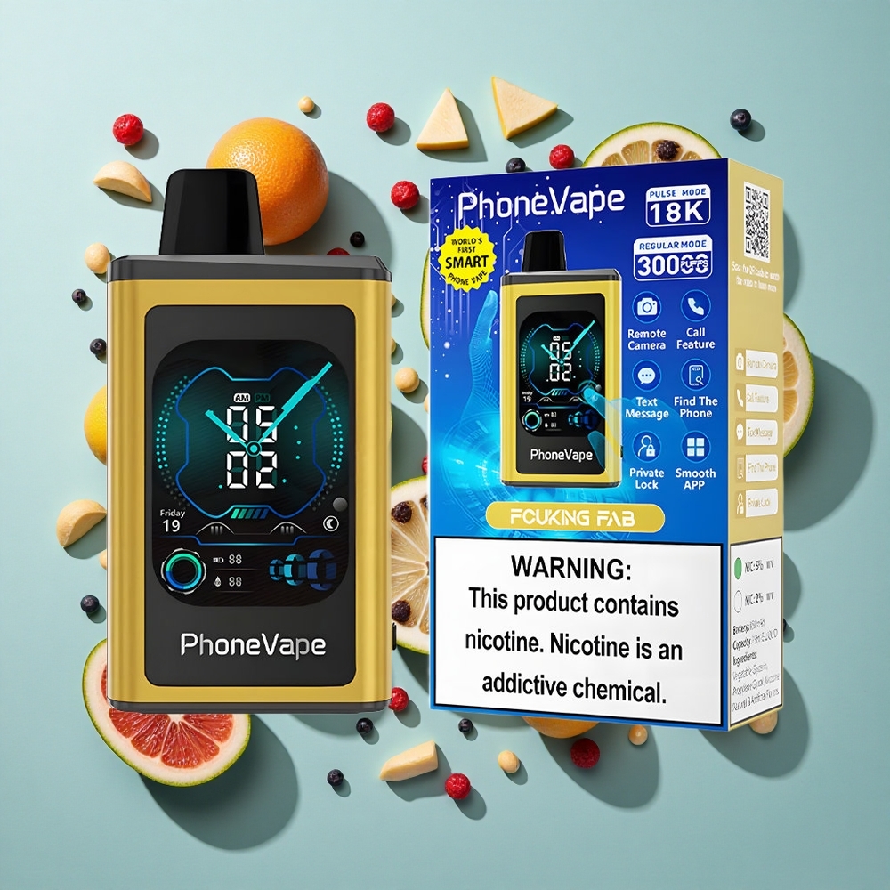 Fucking Fab JNR PhoneVape 30000 puff Engangs vape med 850mAh Type-C Genopladelig Batteri