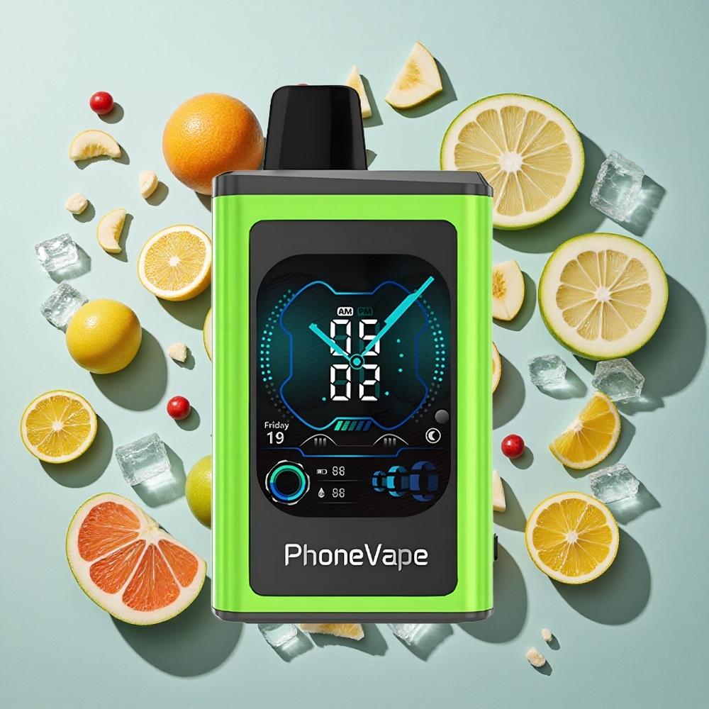 Sur Æble Is JNR PhoneVape 30000 puff Engangs vape med Turbo Mode
